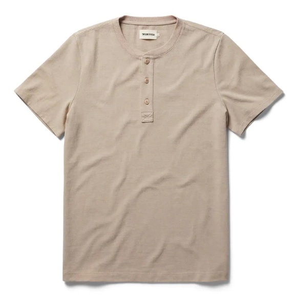 Taylor Stitch Other - Taylor Stitch- The Short Sleeve Heavy Bag Henley - Sand